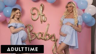 Szenvedélyes terhes barinők hármasban: Rylee Blake és Aubrey Kate kufirconlak egy hűtlen férjjel!