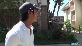 Világos Szőke méz megismerkedik a műfasszal kettő ázsiai manus előtt