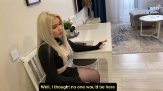 Nevelő nővérrel verekedés vége baszásban és szájba élvezésben