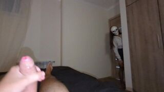 Csábító milf szellem csak halloween éjszakáján jön el kufircolni