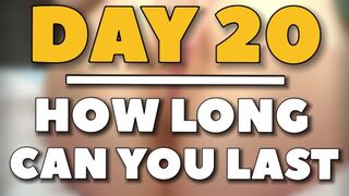 Kitartás edző - 20. nap: szívdöglesztő milf keményen masztizik